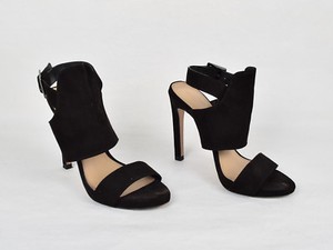 Zara Trafaluc Womens Sandals Heels Ankle Strap 36 Black | eBay