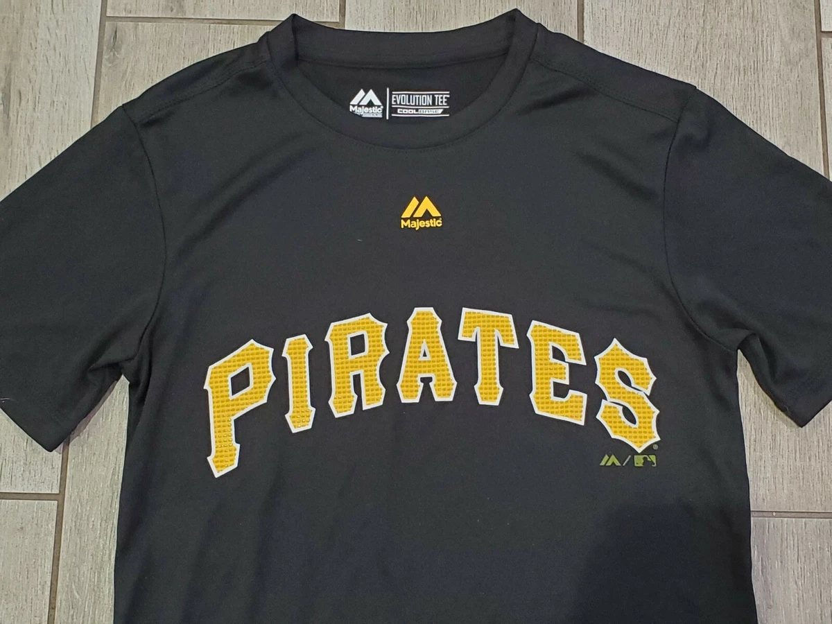 Pittsburgh Pirates Majestic White Logo Design Youth T-Shirt