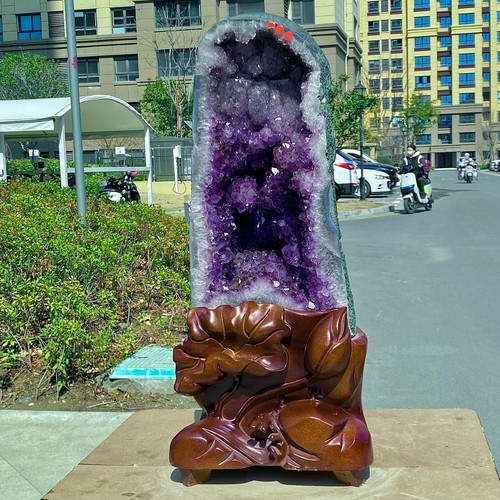 Natural Amethyst Cathedral - Purple Crystal Cluster for Healing & Decor - 39.2LB - Picture 2 of 11