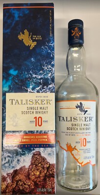 TALISKER SINGLE MALT SCOTCH WHISKY 10 Years Empty Box and Bottle 750ml