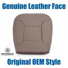 1994 Ford Bronco -Driver Side Bottom GENUINE Leather Perforated Seat Cover TAN