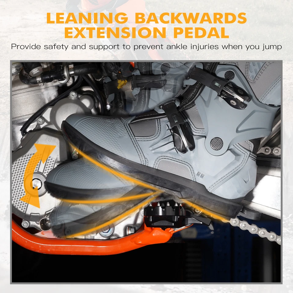 Reposapiés extensores reposapiés grandes para KTM 250 350 450 XC XC-F SX SX-F 2017-2022 Foto 4 de 4