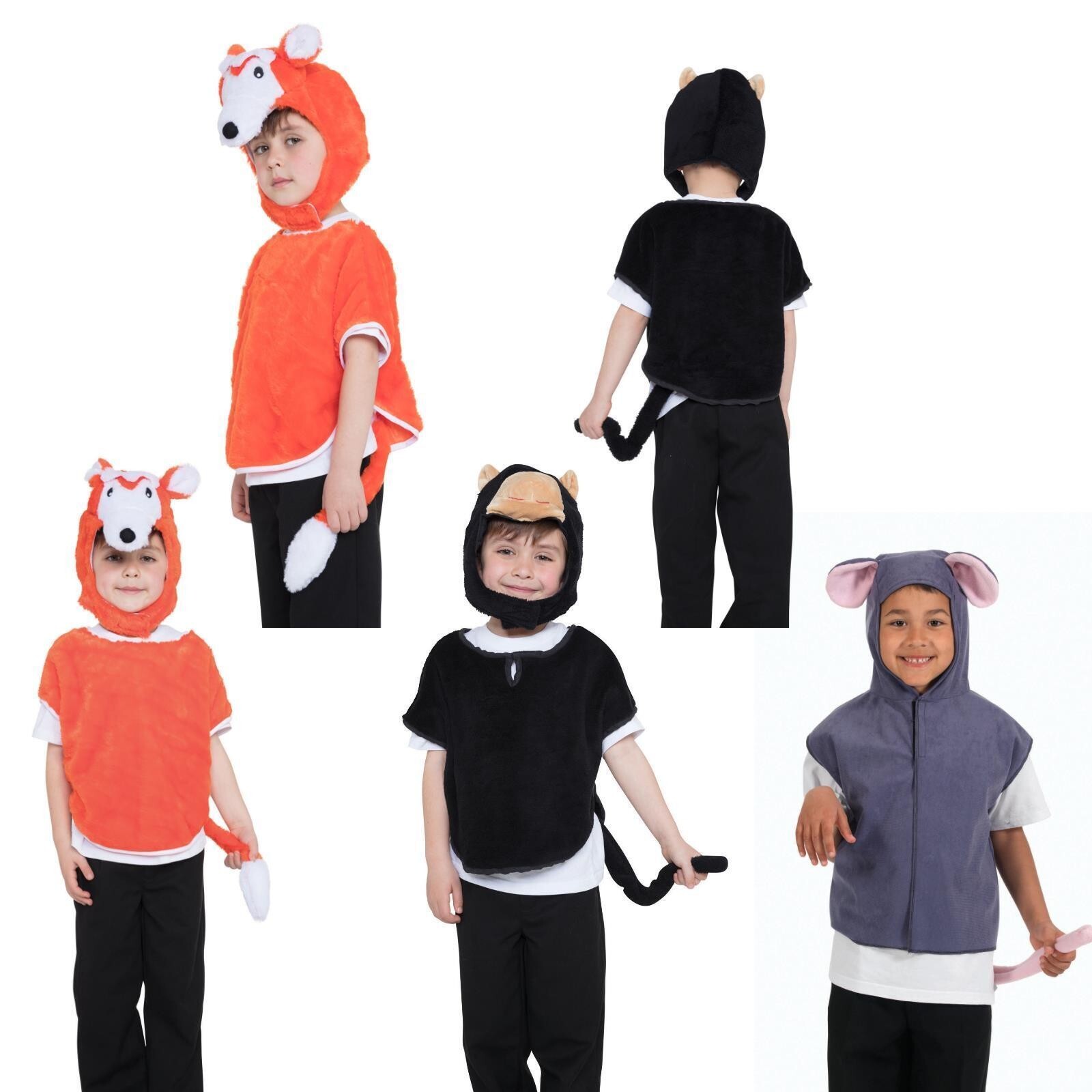 Disfraz De Fantasía Para Niños Con Lindos Animales Zorro Mono Ratón