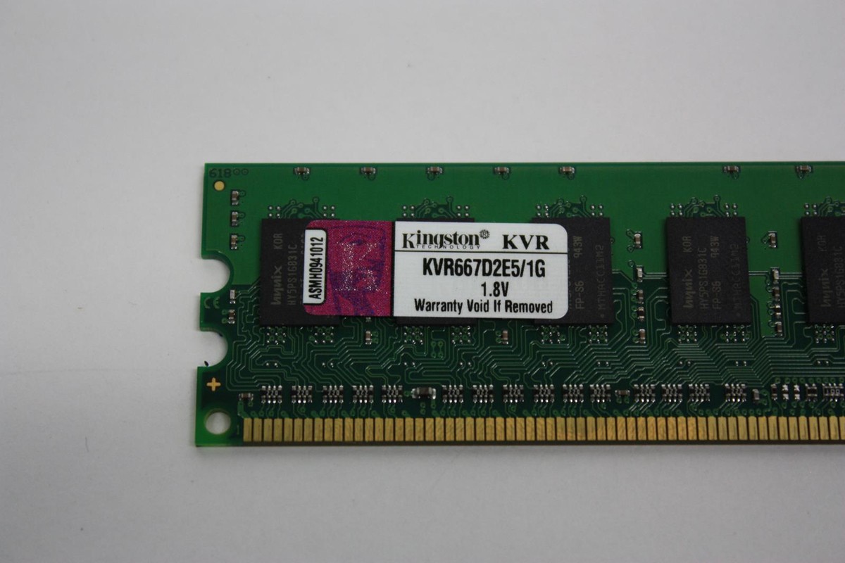 KVR667D2E5/1G KINGSTON 1GB PC2-5300 DDR2-667MHZ ECC UNBUFFERED CL5