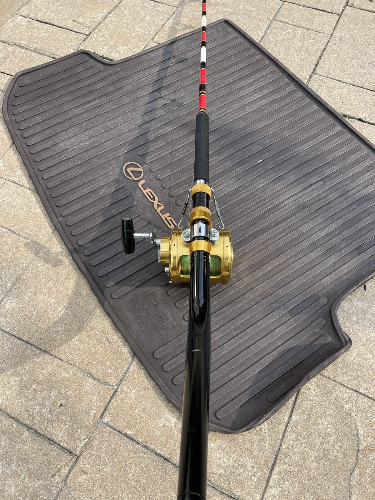 saltwater fishing rod and reel Penn International 80SW 2 Speed & Sabre