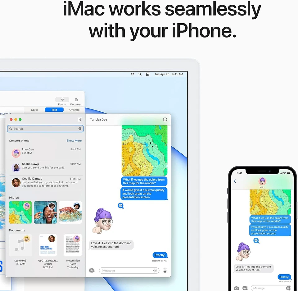 Apple M1 iMac 24" 8CCPU, 8CGPU, 8GB RAM, 256 SSD - UK White - Image 4 of 4