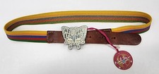 Nolita Girls Kids Multicolored Cardellino Stretch Belt W/ Butterfly Buckle