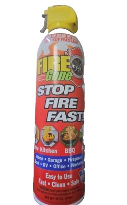 Fire Suppressant Fire Stopper gone Fire Fighter Fast Use In Case Of Fire 16oz