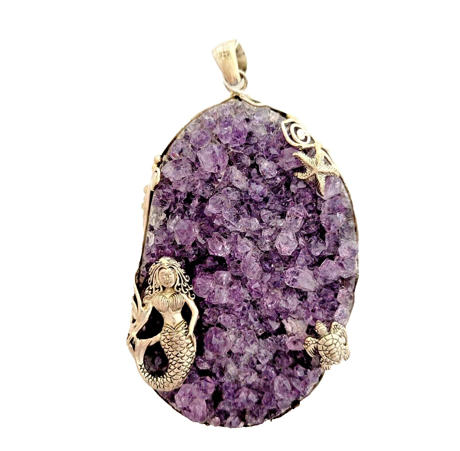 Colgante Piedra Amatista Collares y colgantes hechos a mano