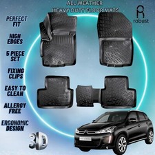 Custom Floor Mats Fits Citroen C4 Aircross 2012-2017 Rubber All Weather Liners Custom Floor Mats Fits Citroen C4 Aircross 2012-2017 Rubber All Weather Liners