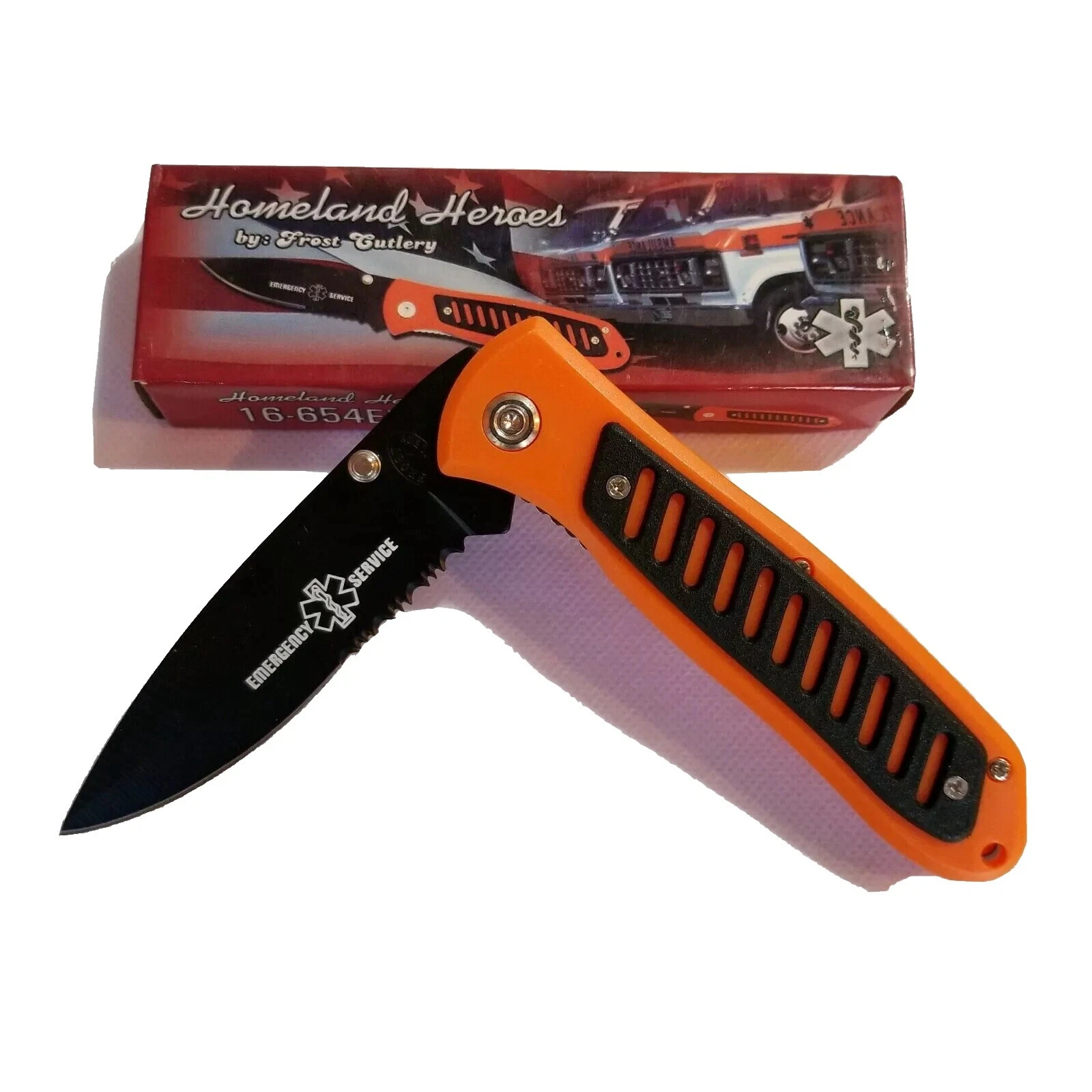 Frost Cutlery Stainless Steel Blade Plastic Handle Collectible Folding Knives