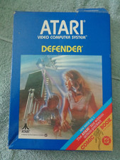 ATARI - DEFENDER 1981 ATARI GAME w/ BOX BROCHURES MINI COMIC ORIGINAL