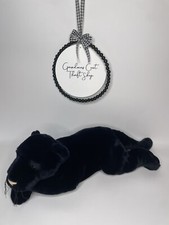 FAO Schwarz Fifth Avenue Very Rare HTF 27  Green Eyes Black Panther Jaguar Plush