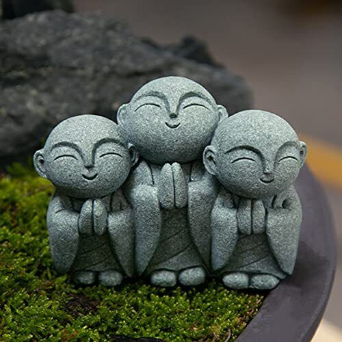 Estatua de Monje Rezante de Buda Jizo Bosatsu Feng Shui 14 - Imagen 3 de 7