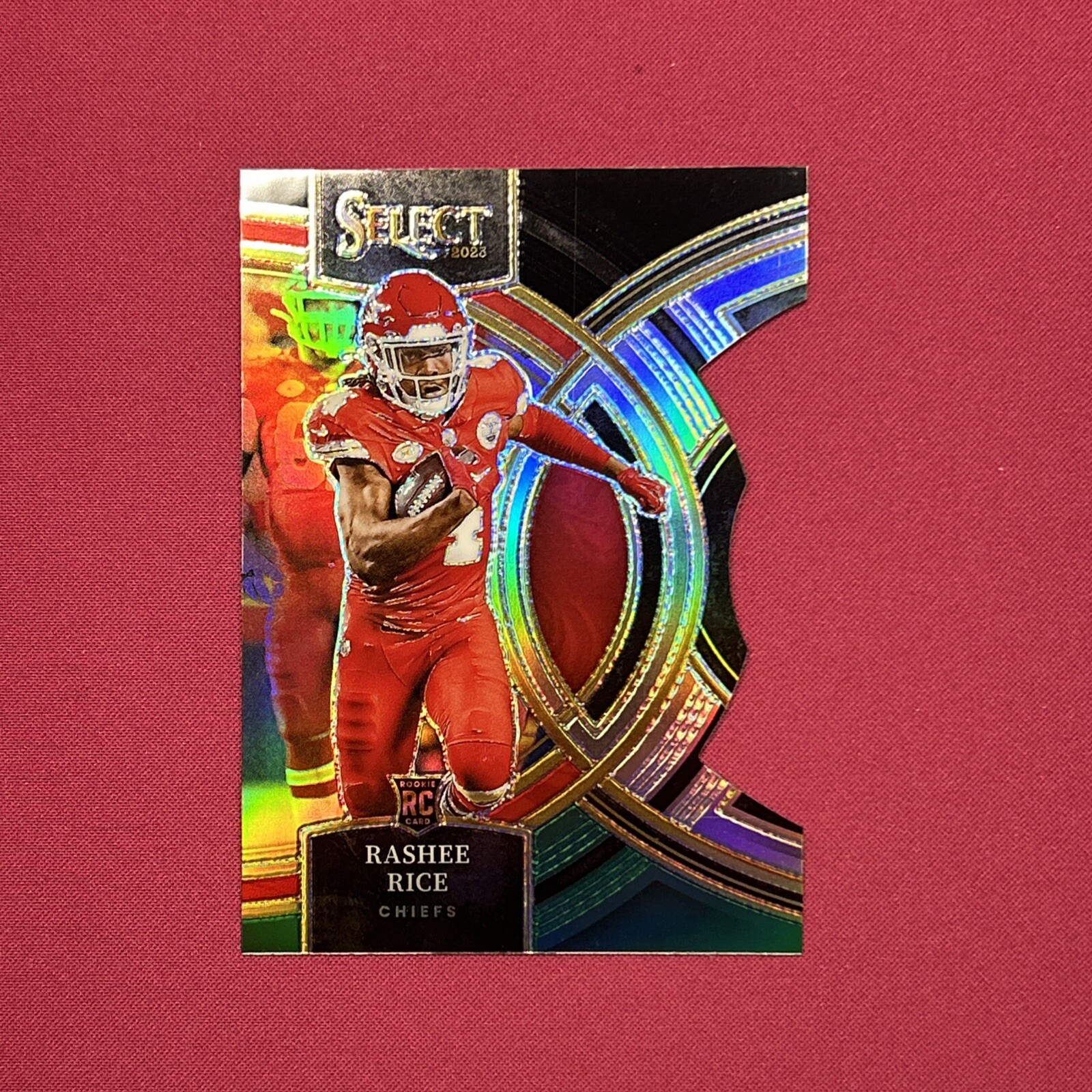 2023 Panini Select - Premier Level Green/Black Die Cut #132 Rashee Rice (RC)