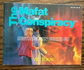 Vintage Nintendo NES The Mafat Conspiracy Game Vic Tokai