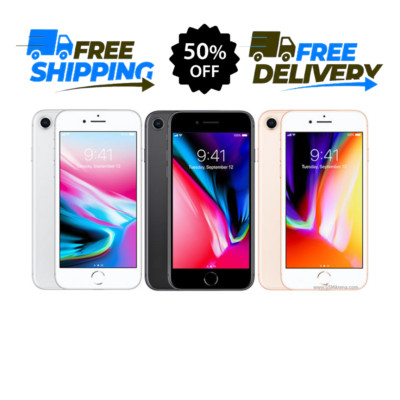 Apple iPhone 8 64/128/256GB - Unlocked, Gold, Silver, Space Gray, Fair Conditio