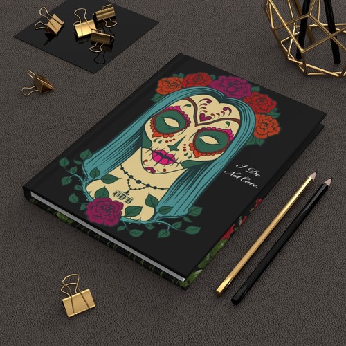 I Do Not Care Personal Hardcover Journal Diary Back to School Notebook - Picture 12 of 12