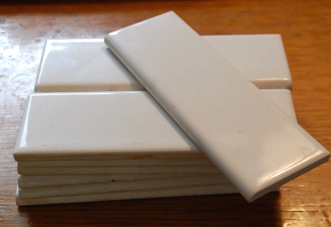 6 X 2 Bullnose Off White Glossy Replacement Ceramic Tile Incepa Brazil