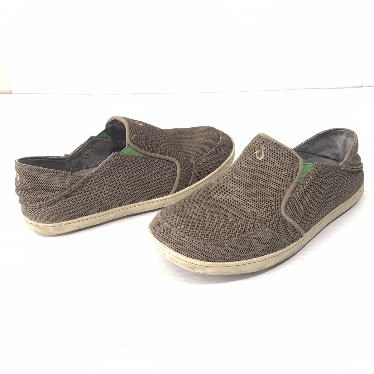 Olukai Nohea Mesh Mens 8.5 Loafers Slip On Shoes Brown 10188  display picture 1