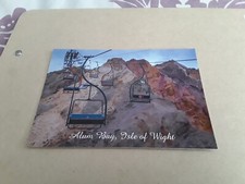 POSTCARD ALUM BAY ISLE OF WIGHT. CHAIR LIFT TO COLOURED SANDS. Nr FRESHWATER