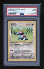 POKEMON 1st Edition Shadowless Base Set PORYGON 39/102 Uncommon PSA 9 MINT