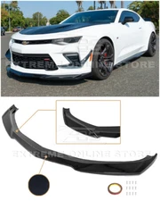 For 16-Up Camaro SS | ZL1 Style GLOSSY BLACK Front Bumper Lower Lip Splitter