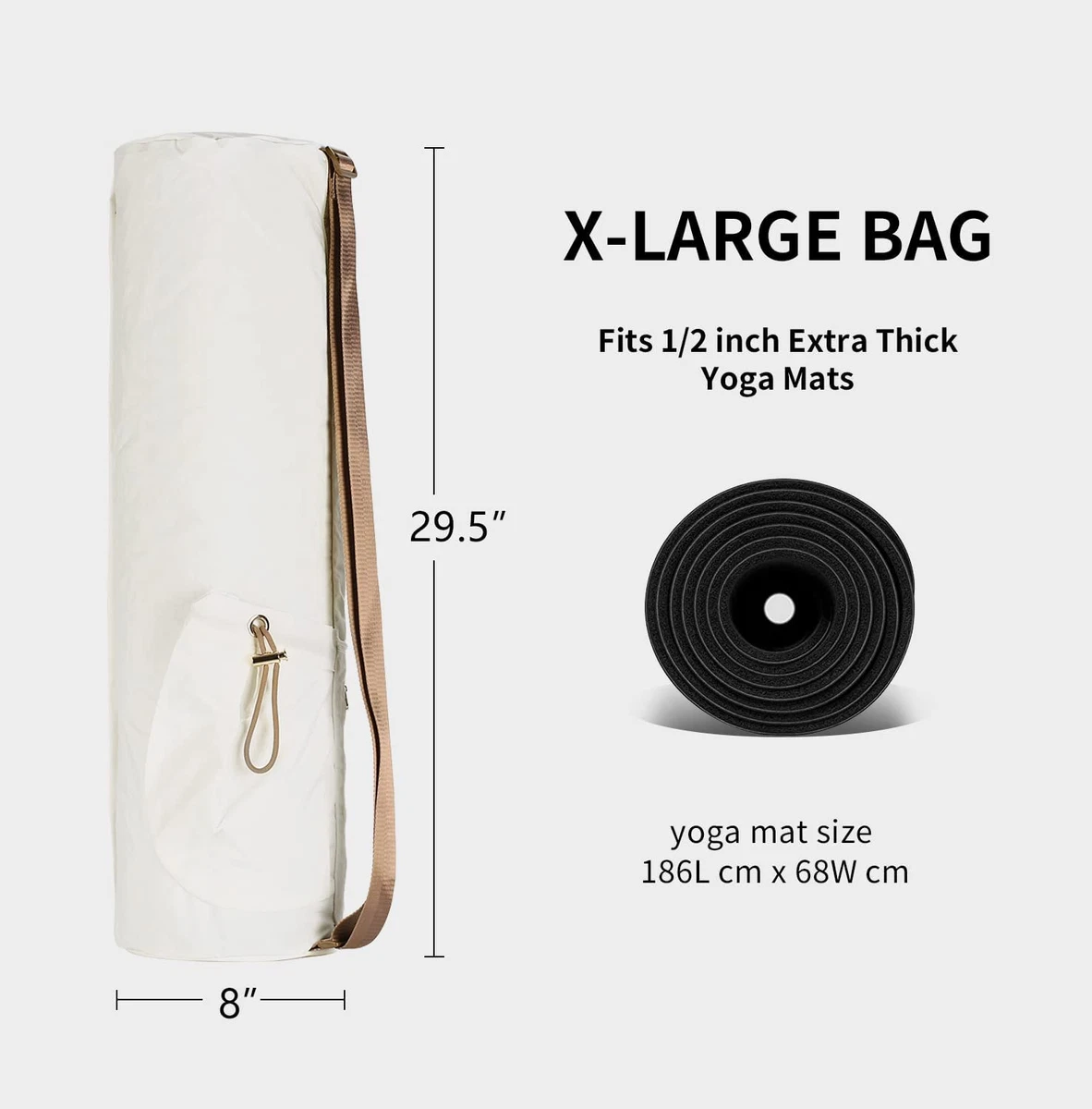 Yoga Mat Bag  Premium, Waterproof, Multi Pockets, Adjustable