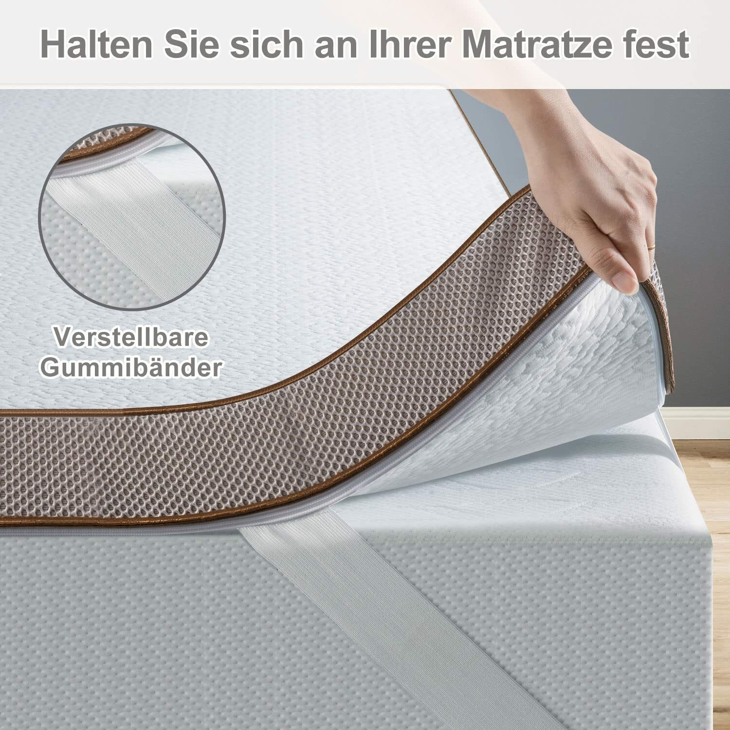 10CM 7.6CM 5CM Matratzenauflage Topper H2&H3/H3 90x200 140x200 160x200