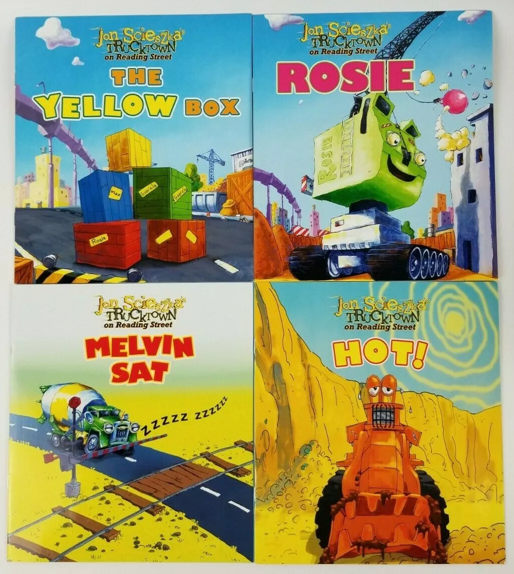 Lot of Jon Scieszka’s Trucktown MELVIN MIGHT? Smash! Crash! Hardcover Books