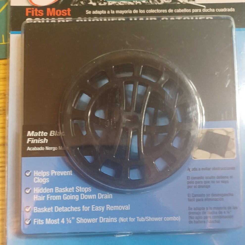 Danco Square Shower Drain Hair Catcher for StandAlone Shower Drain