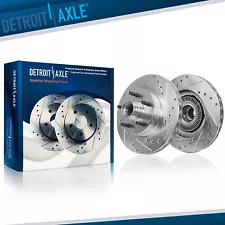 RWD 11.28" Front Drilled & Slotted Brake Rotors for Explorer Ranger Mountaineer