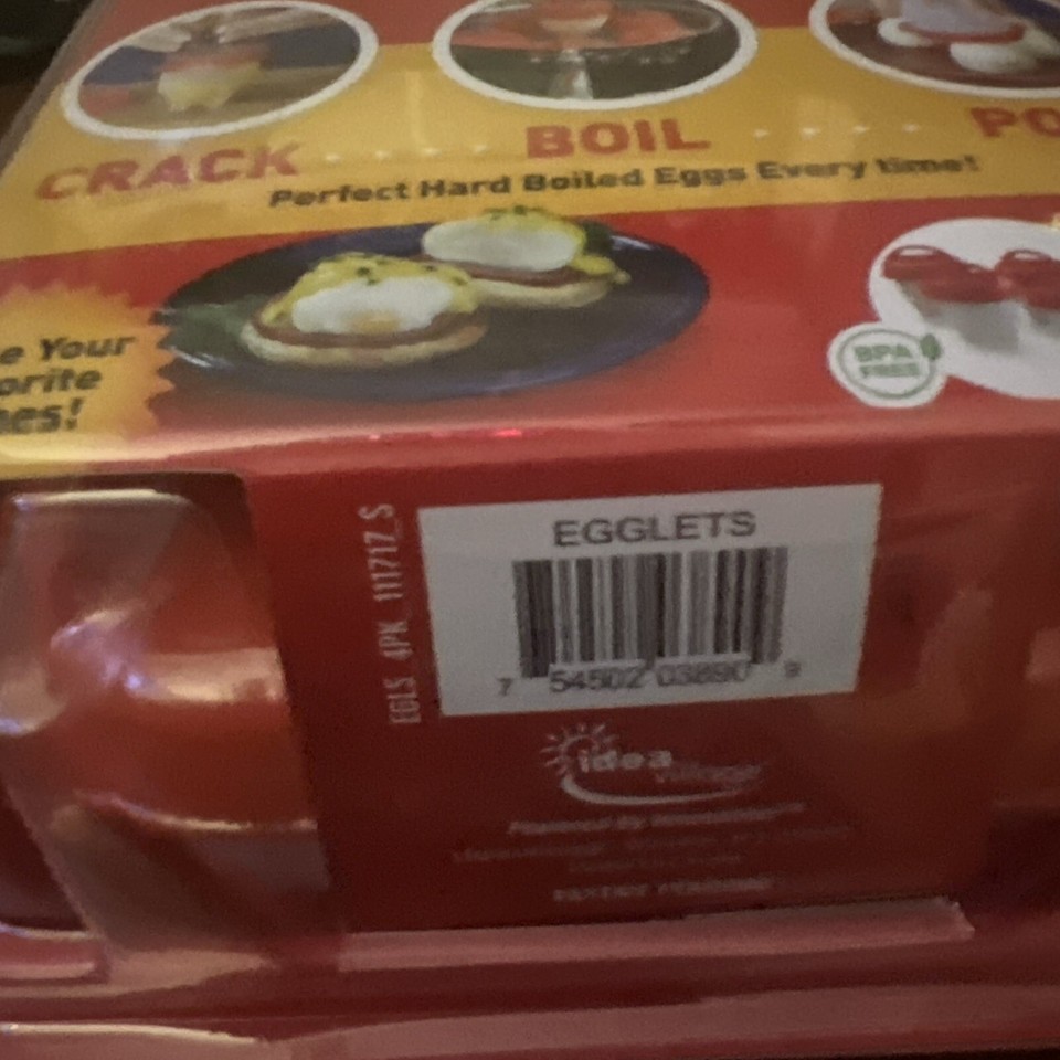 Egglettes Egg Cooker Hard Boiled Eggs without the Shell 4 Egg Cups AS SEEN ON TV eBay