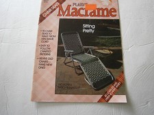 Vintage 1986 Sitting Pretty 15 Designs Chair Seats Macrame Cord Pattern Book