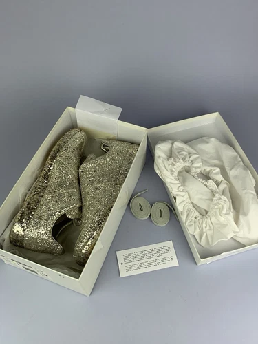 MAISON MARGIELA REPLICA artisanal glitter-covered German Army Trainers size 41
