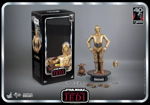 FIGURA STAR WARS HOT TOYS MMS701-D56 C-3PO EL REGRESO DEL JEDI ESCALA 1:6 EN EE. UU.