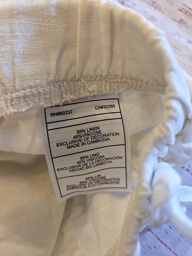 Roxy Girl Linen Pants SZ 5 - Picture 3 of 3