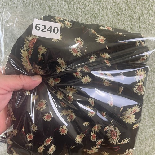 Kimono Torrid donna 6 più nero spolverino margherite fiori chiffon balze volant - Foto 7 di 7