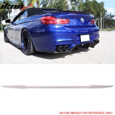 Fits 12-18 BMW F12 6 Series Convertible V Style Trunk Spoiler Painted #300 White