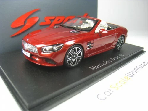 MERCEDES BENZ SL 2017 (R231) 1/43 SPARK (DESIGNO CARDINAL RED) | eBay