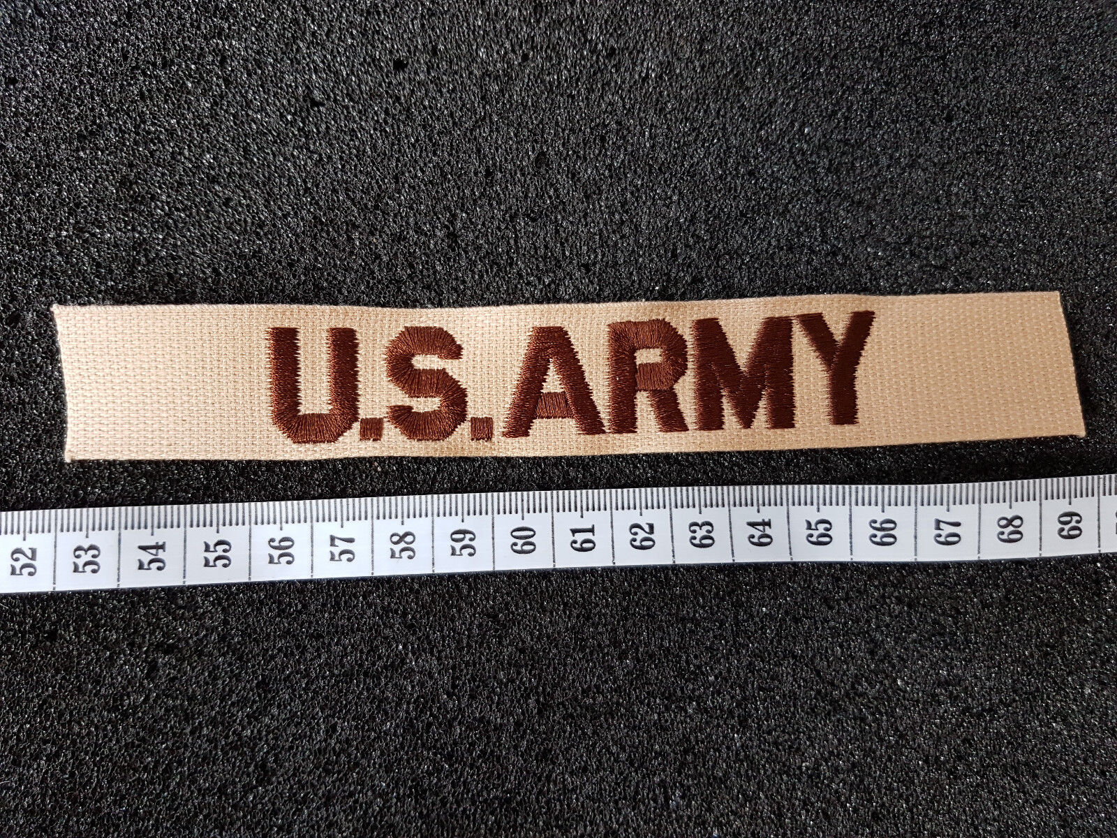 (Box-ZZ) USA Abzeichen Schriftzug US-Army original Patch Aufnäher Desert
