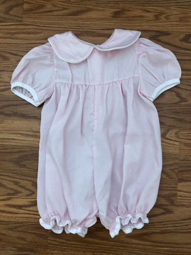 Vintage Okie Dokie toddler girl pink rompers size 24 months