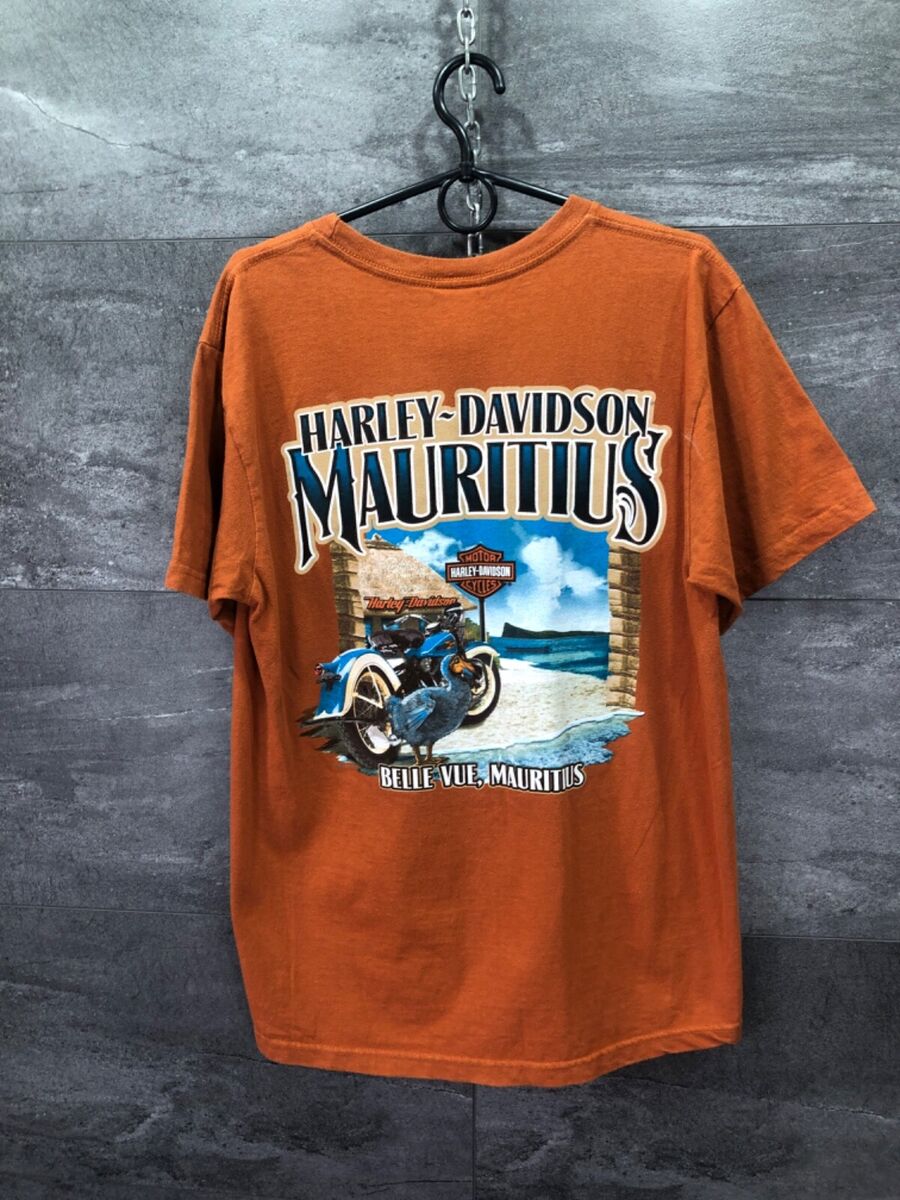 HARLEY-DAVIDSON Racing Tシャツ Mサイズ Harley Davidson Mauritius Motorcycles Mens T-Shirt USA Size
