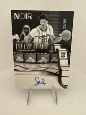 Tidjane Salaun 2024-25 Panini Noir Freeze Frame Signatures Auto Gold /49 RC!