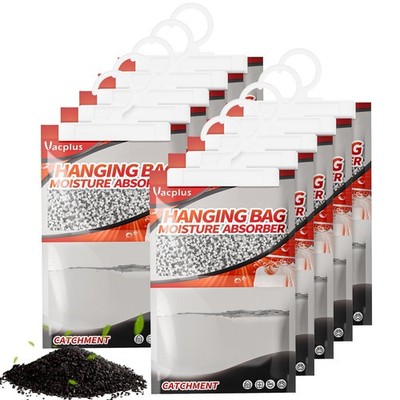 Vacplus 10-Pack Hanging Moisture Absorbers Dehumidifier Bags Closet Desiccant
