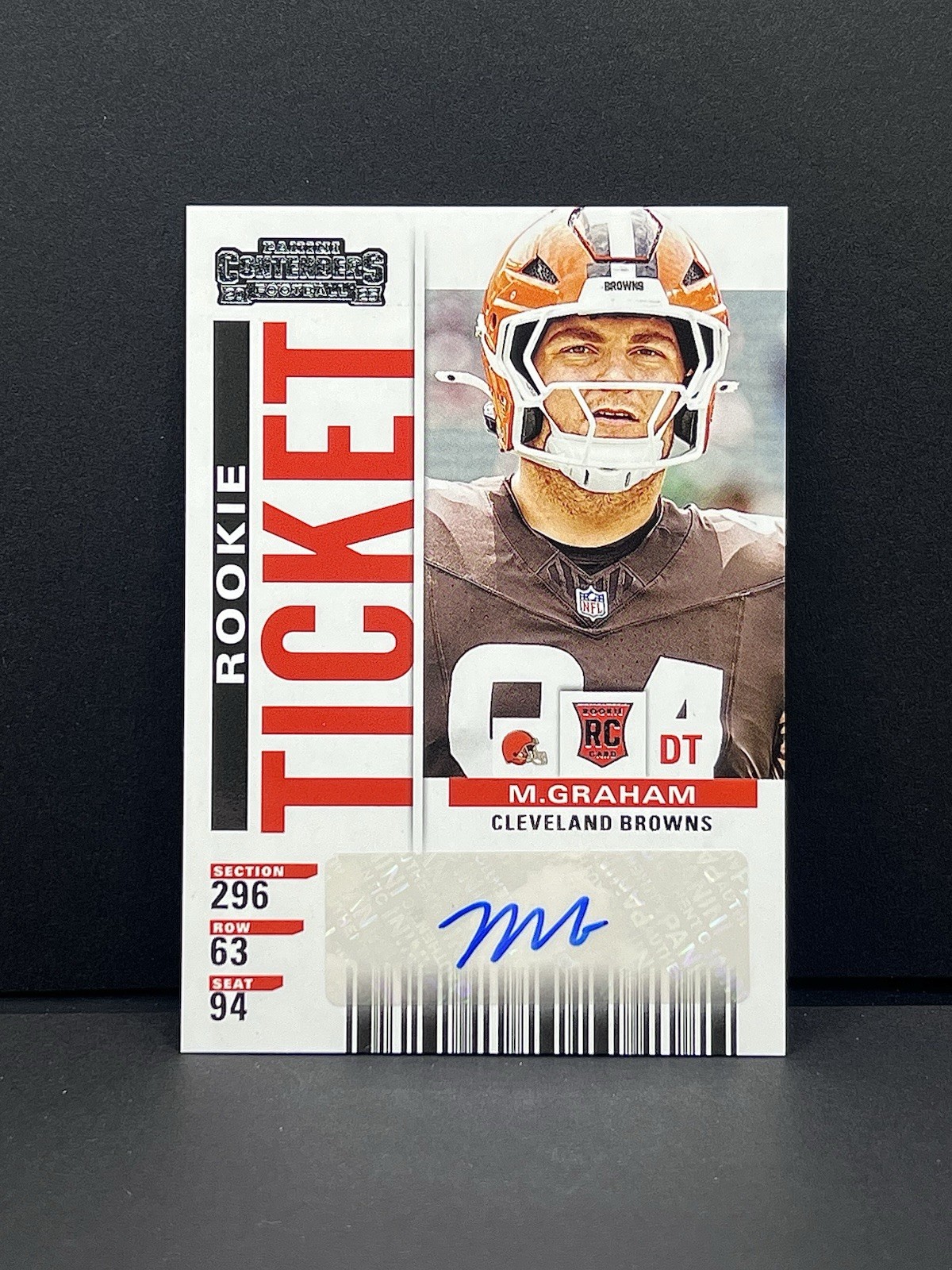 2025 Panini Select - Mason Graham #RSI-MGM Rookie Signatures Auto Browns