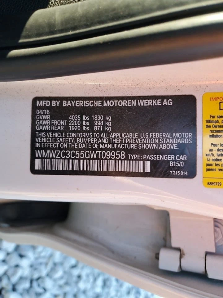 Mini Cooper Countryman 2016 caja de fusibles de motor OEM usado 61149240943 98 k millas Foto 2 de 4