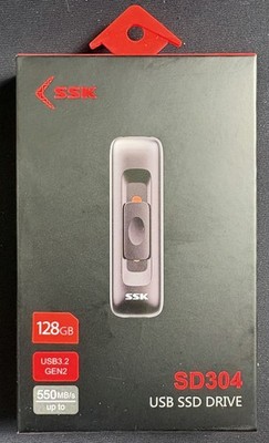 NEU SSK 128GB Portable SSD Externe Festplatte, bis zu 560 MB/s Lesen UVP 31,99£