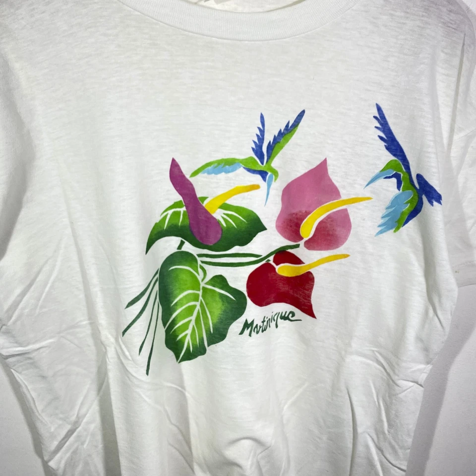 Tee Shirt Tourisme Martinique Vintage 80’s (Single Stitch) - Photo 2/3
