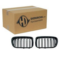 DIEDERICHS SPORT KÜHLERGRILL NIEREN SCHWARZ GLANZ passend für BMW X3 F25 M-Look